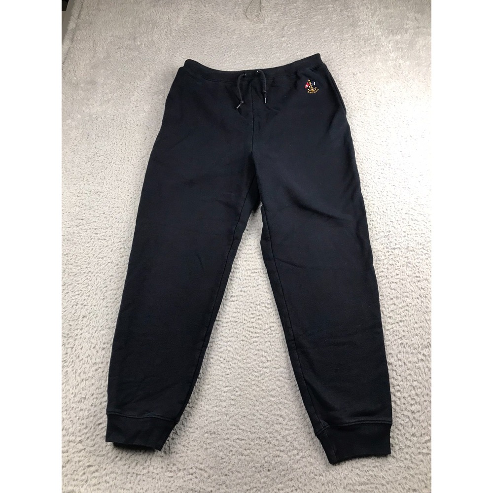 LRL Ralph Lauren Jogger Womens M (32x27) Navy Nautical Creat Logo Sweatpants